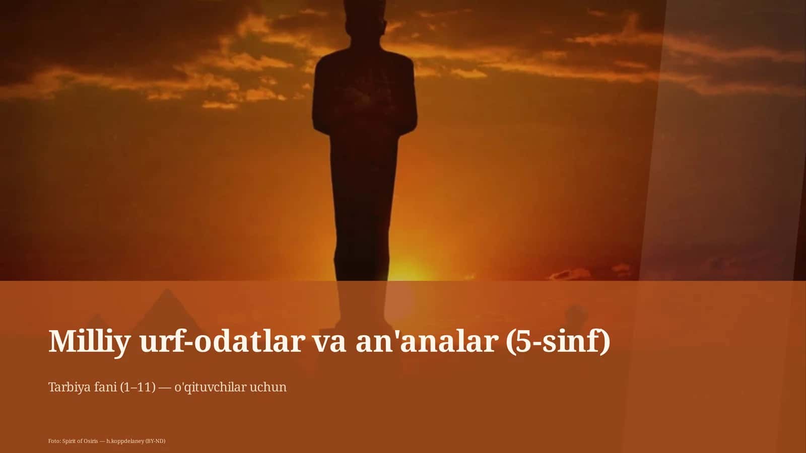 Milliy urf-odatlar va an'analar (5-sinf)
