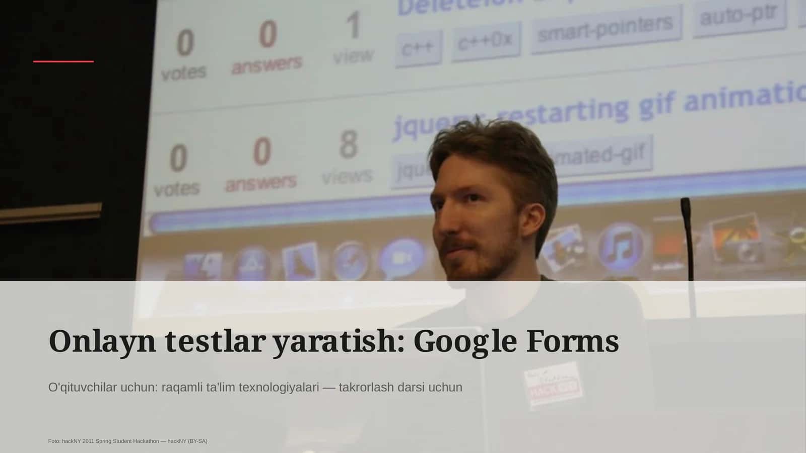 Onlayn testlar yaratish: Google Forms