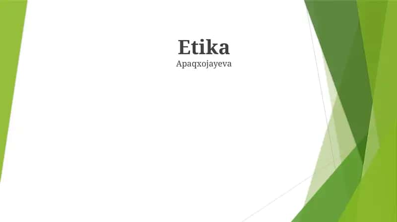 Etika