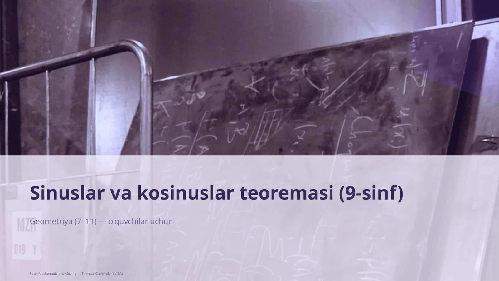 Sinuslar va kosinuslar teoremasi (9-sinf)