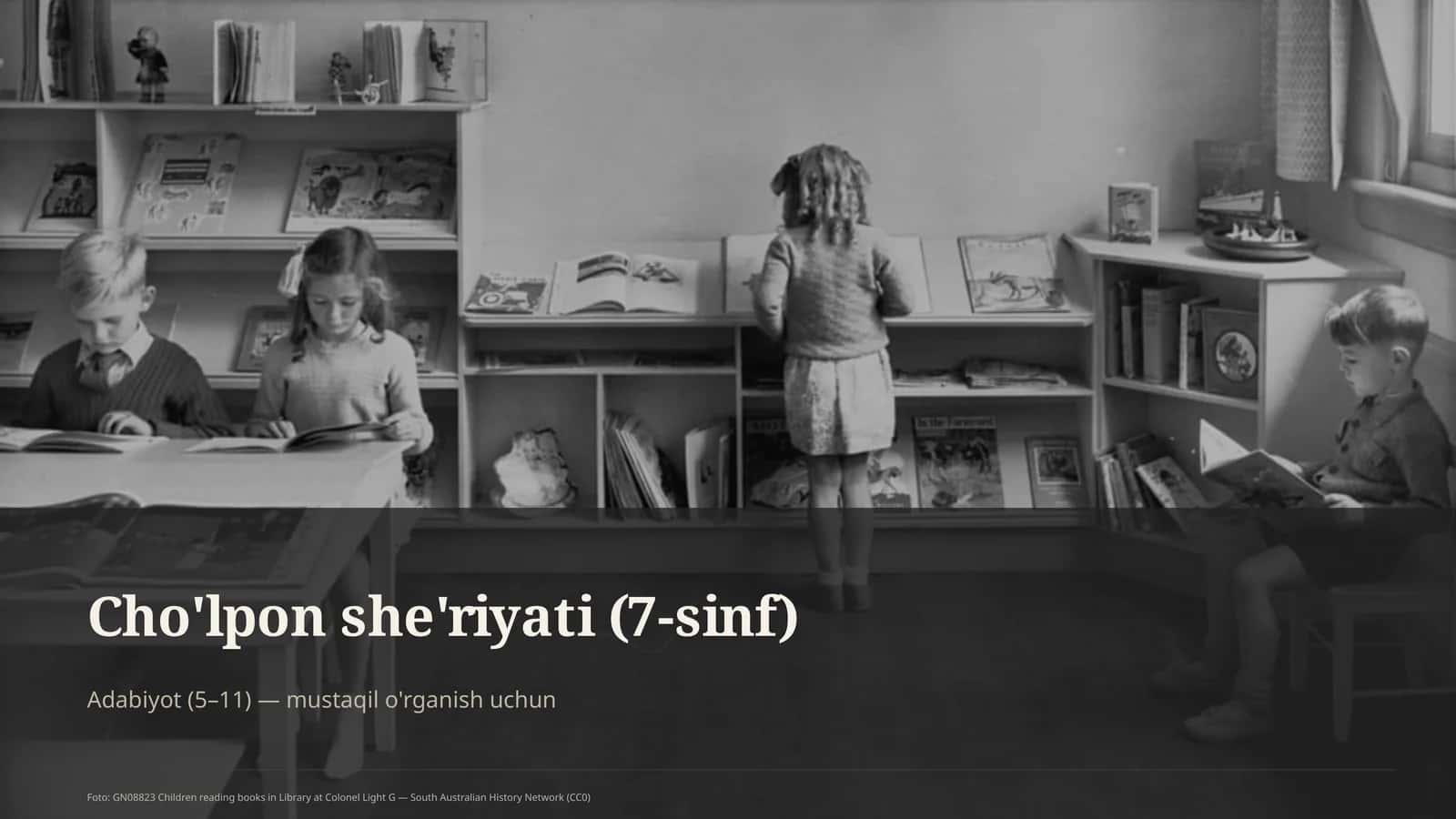 Cho'lpon she'riyati (7-sinf)
