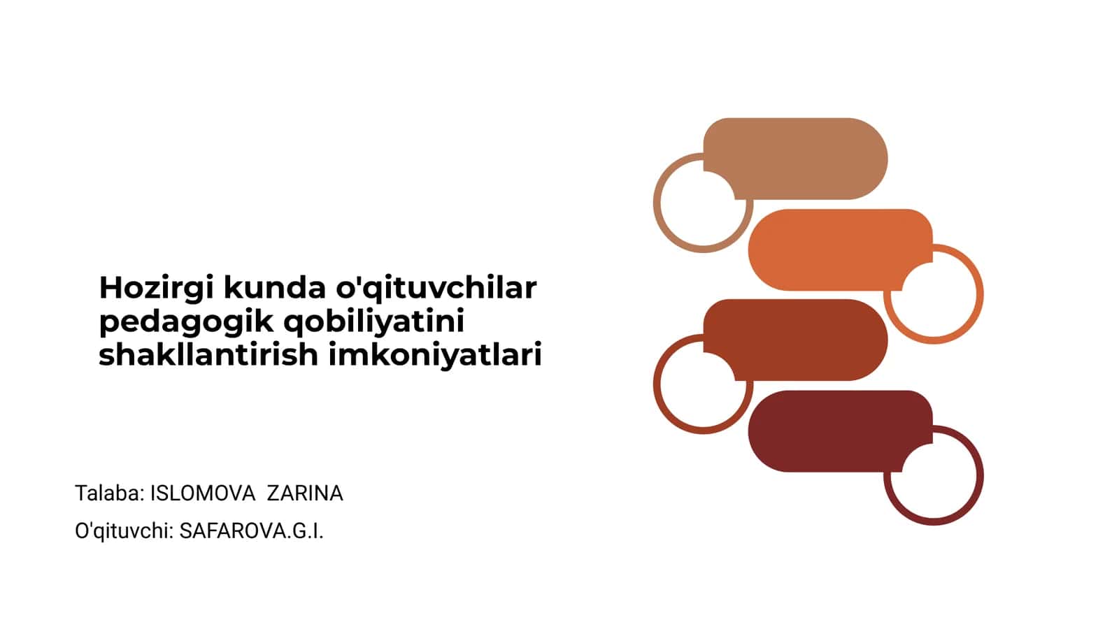 Pedagogik qobiliyatini shakllantirish imkoniyatlari