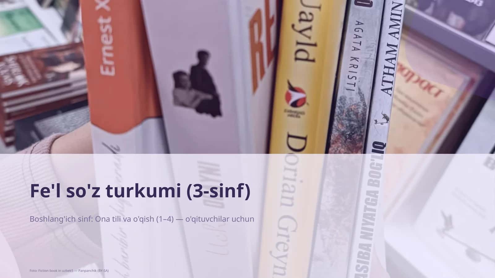 Fe'l so'z turkumi (3-sinf)