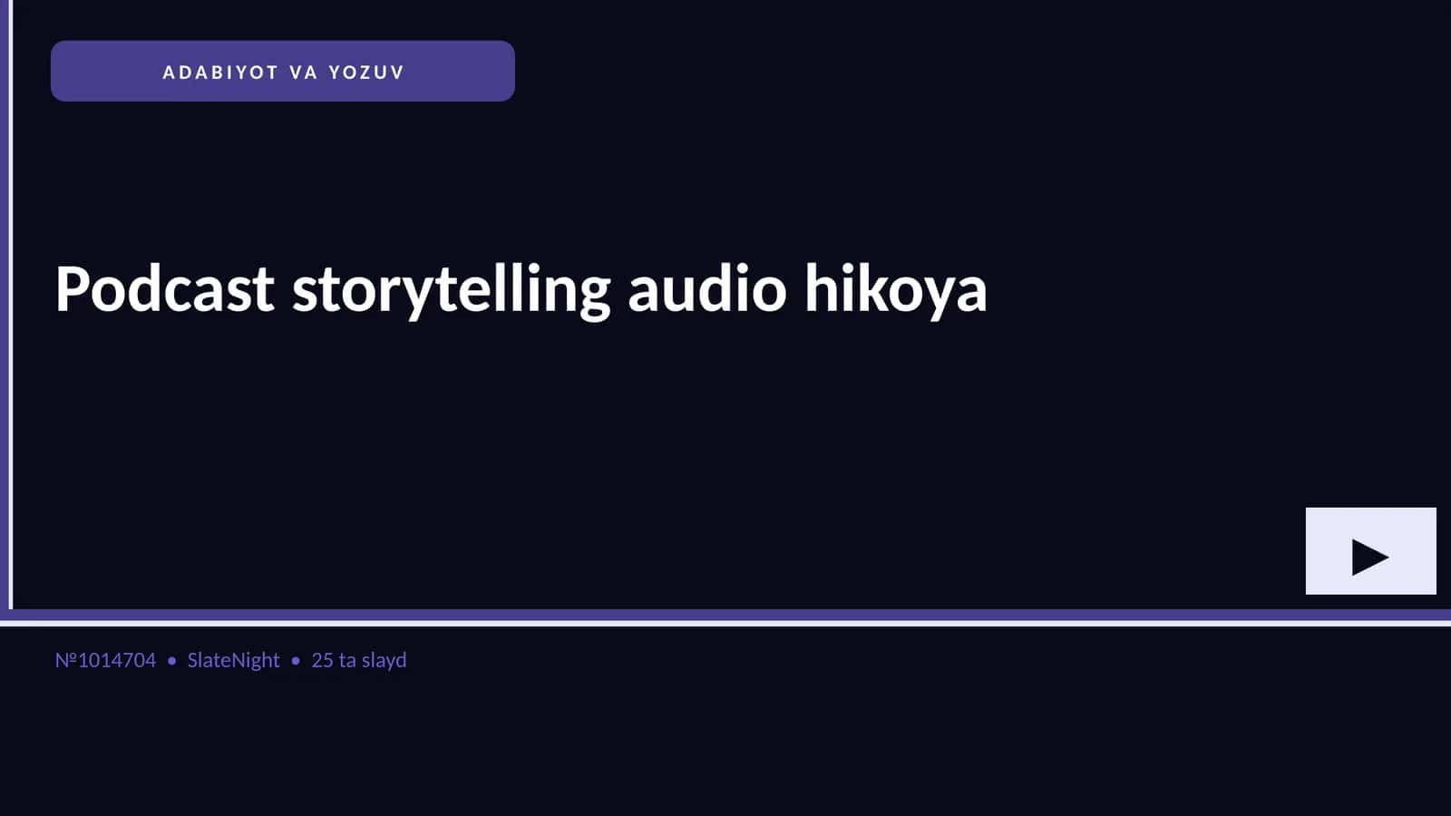 Podcast storytelling audio hikoya