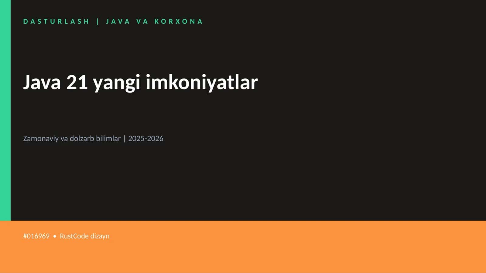 Java 21 yangi imkoniyatlar