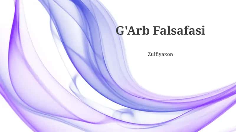 G'Arb Falsafasi