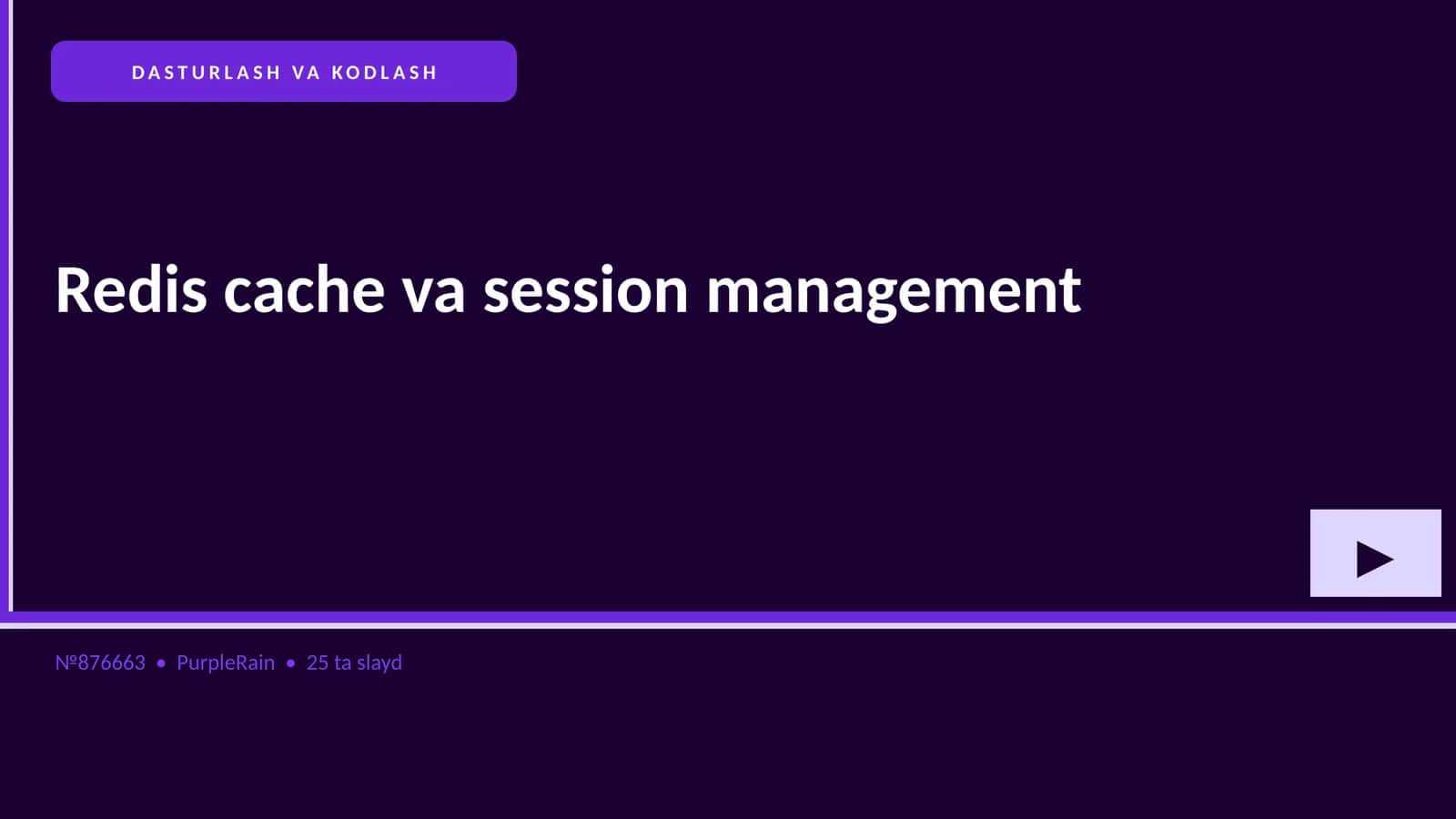 Redis cache va session management