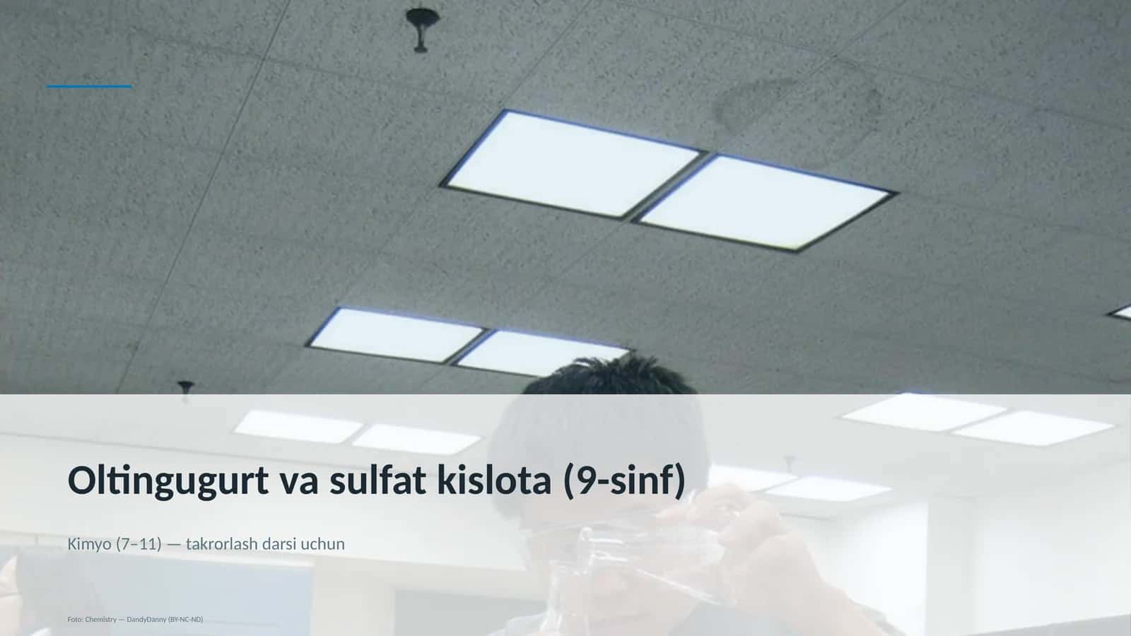 Oltingugurt va sulfat kislota (9-sinf)