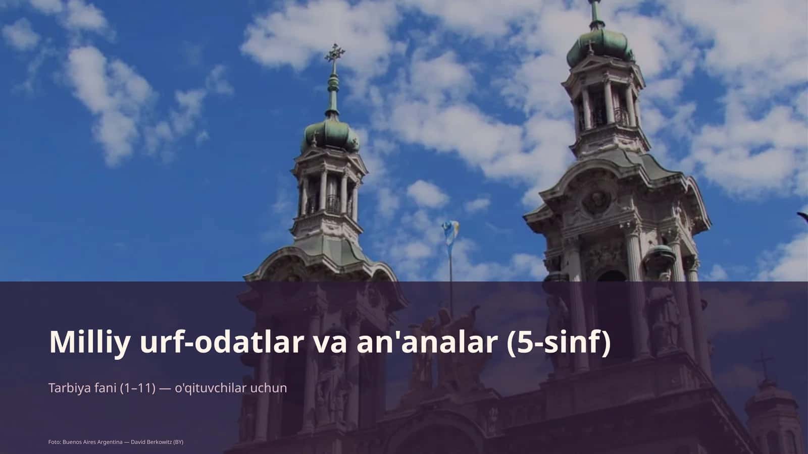 Milliy urf-odatlar va an'analar (5-sinf)