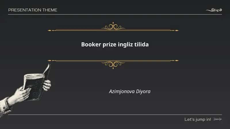 Booker prize ingliz tilida