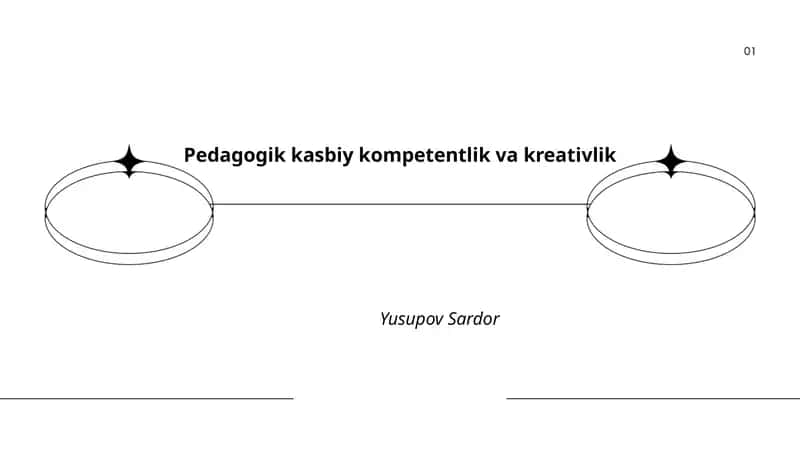 Pedagogik kasbiy kompetentlik va kreativlik