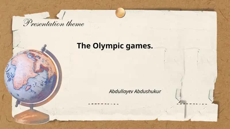 Olympic Games History