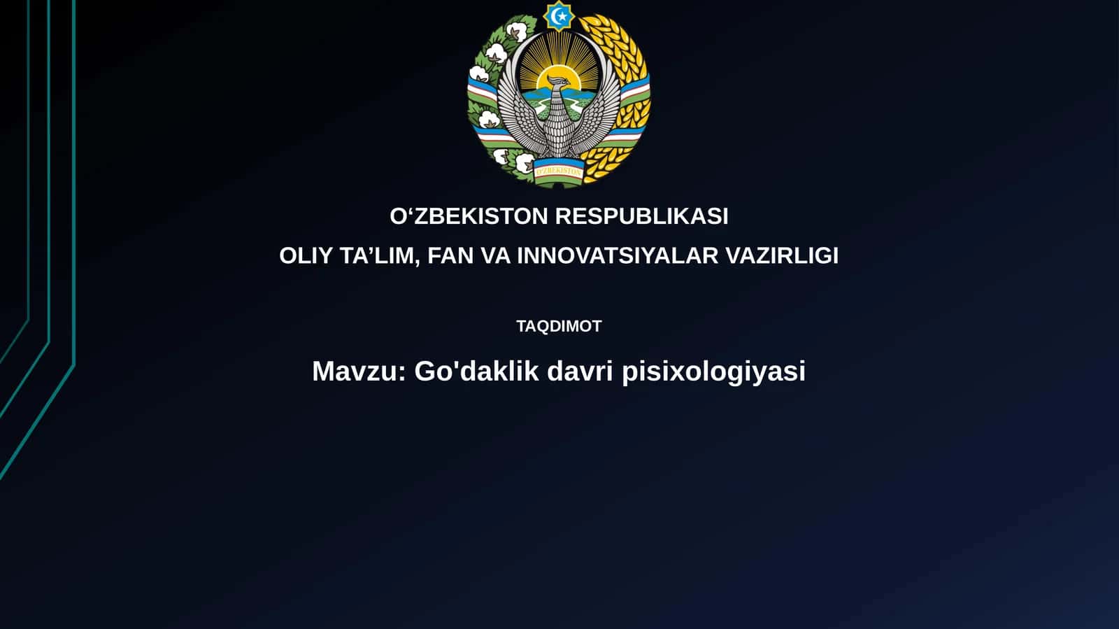 Go'daklik davri psixologiyasi
