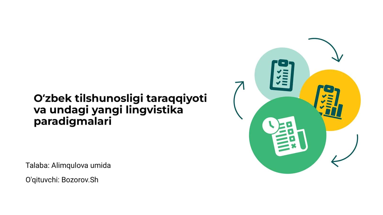Oʻzbek tilshunosligi taraqqiyoti va undagi yangi lingvistika paradigmalari