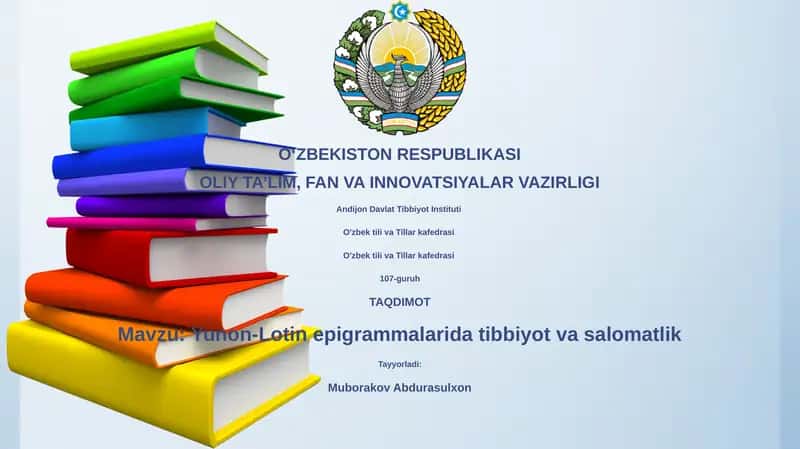 Yunon-Lotin epigrammalarida tibbiyot va salomatlik