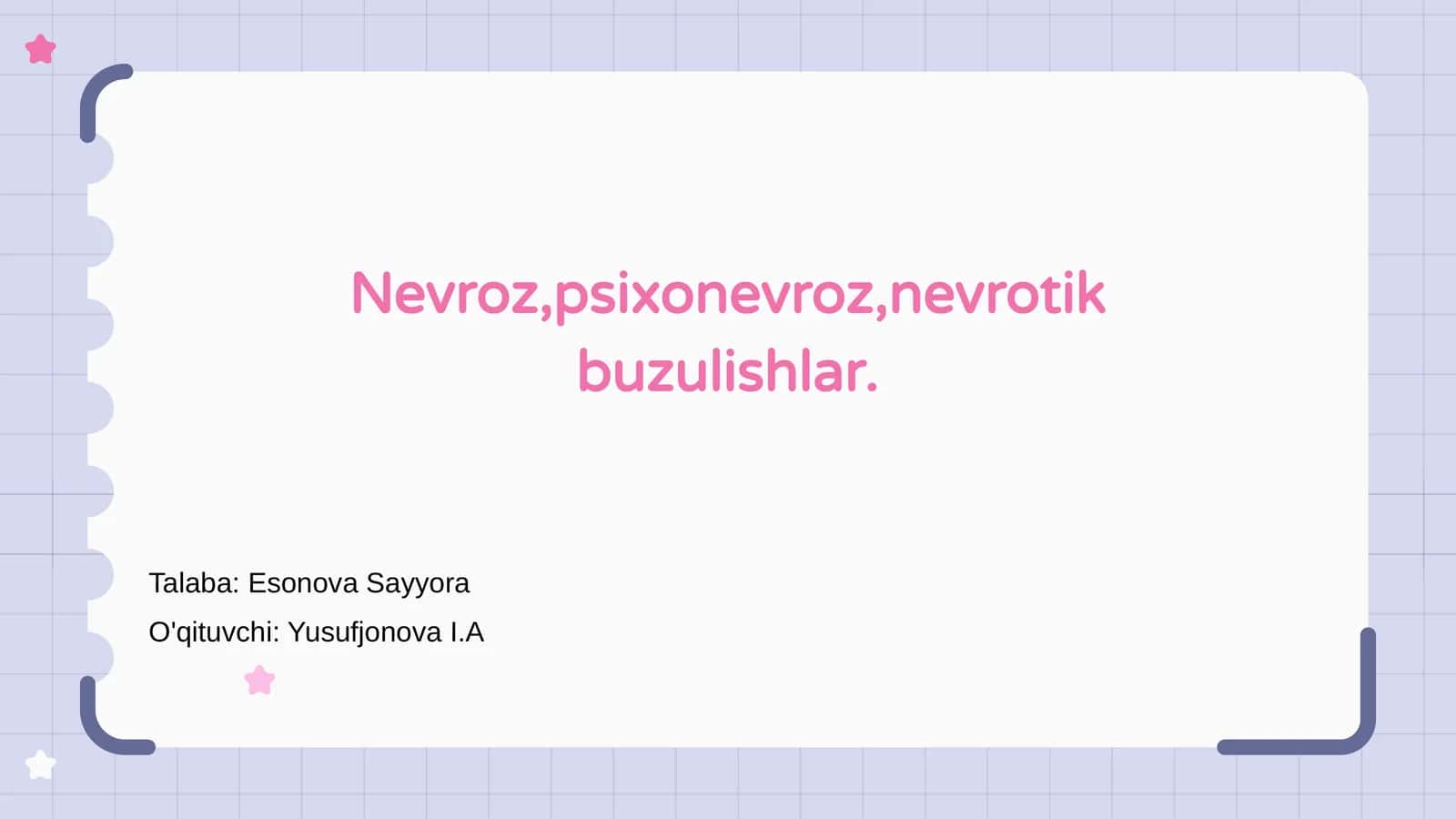 Nevrozlar Nədir? Giriş