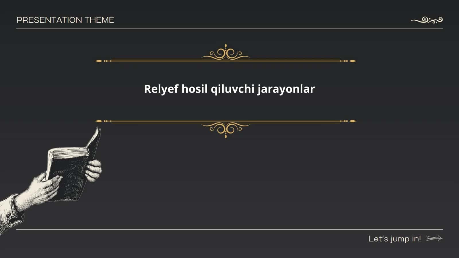 Relyef hosil qiluvchi jarayonlar