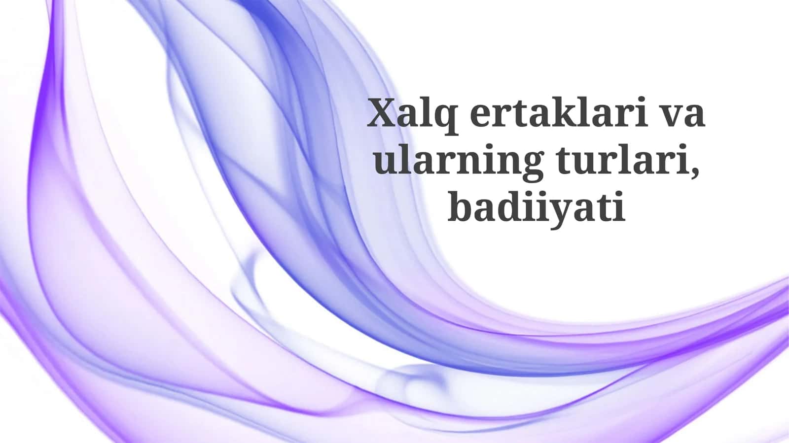 Xalq ertaklaridagi badiiy ifoda
