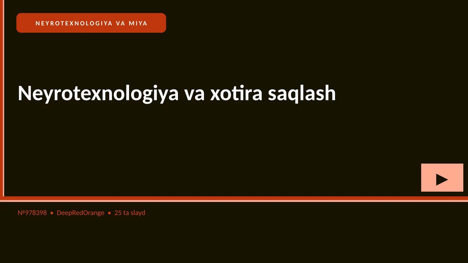 NEYROTEXNOLOGIYA VA MIYA