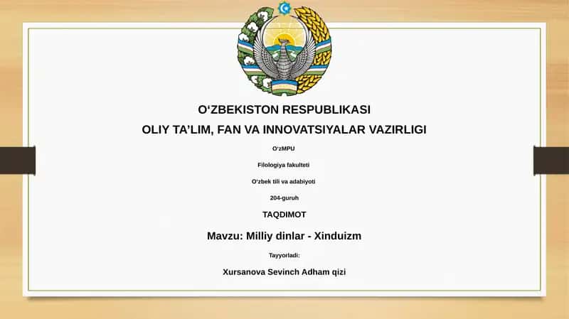 Milliy dinlar - Xinduizm