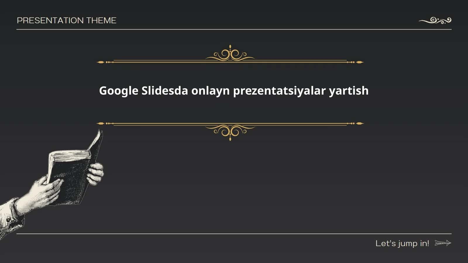 Google Slidesda onlayn prezentatsiyalar yartish