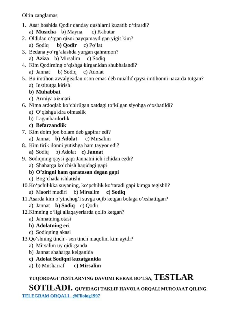 Oltin zanglamas