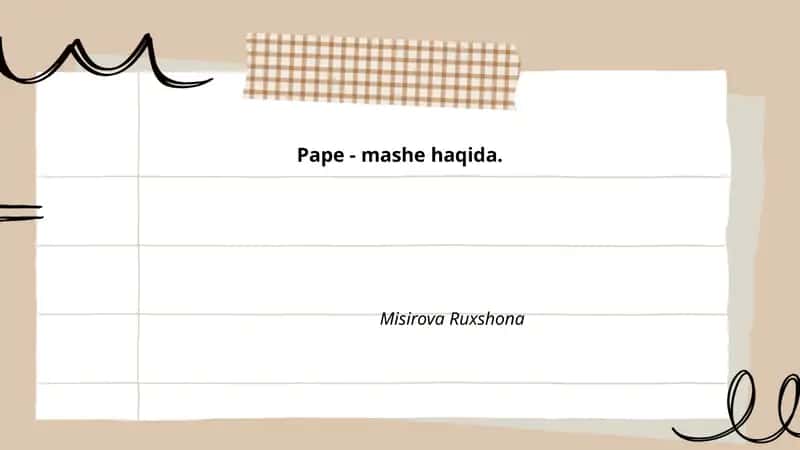 Pape-mashe