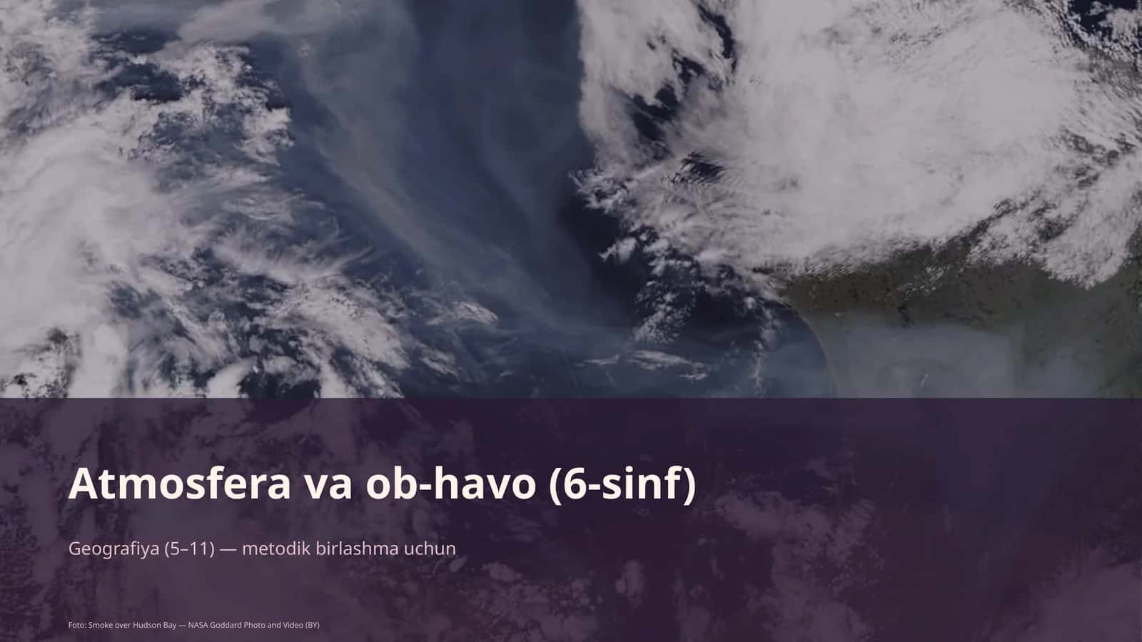 Atmosfera va ob-havo (6-sinf)