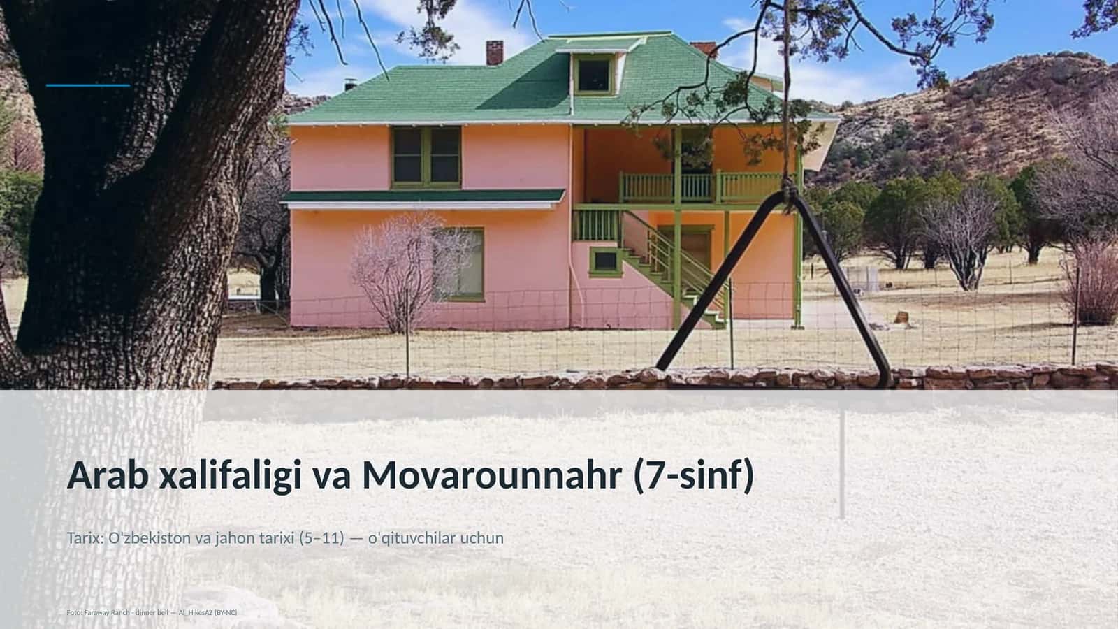 Arab xalifaligi va Movarounnahr (7-sinf)