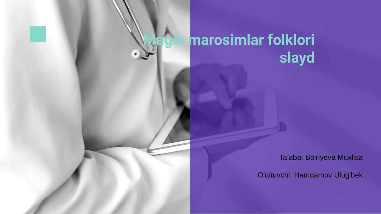 Magik marosimlar folklori slayd