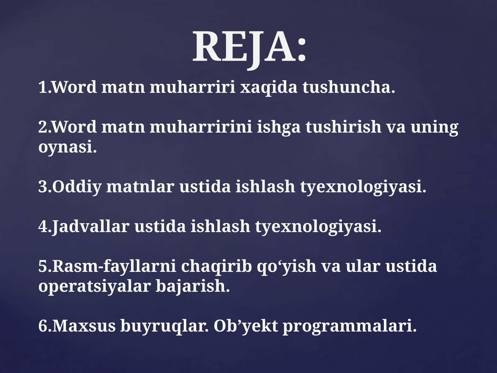 Word matn muharriri