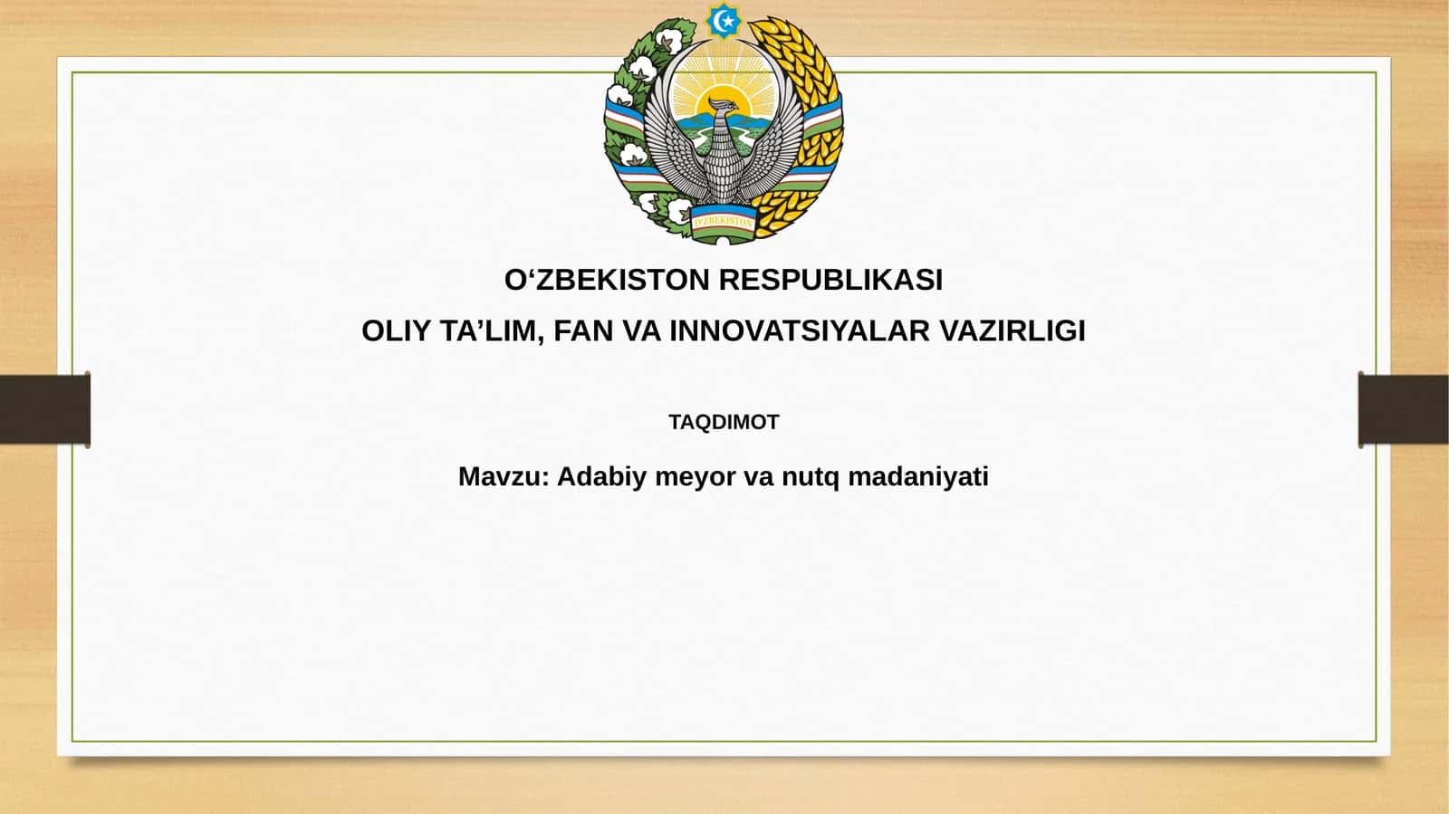 Adabiymeyorvanutqmadaniyati