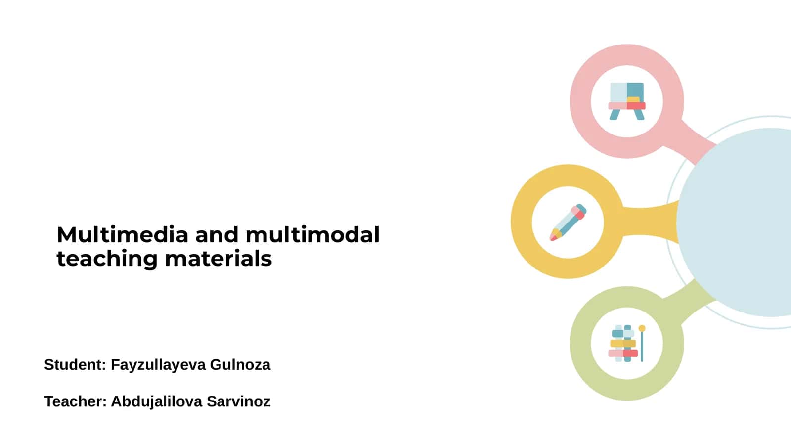Multimedia and multimodal teaching materials