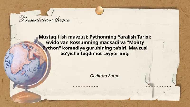Pythonning Yaralish Tarixi