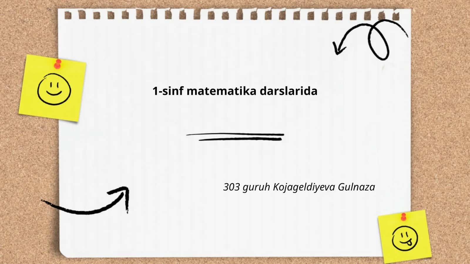 1-sinf matematika darslarida