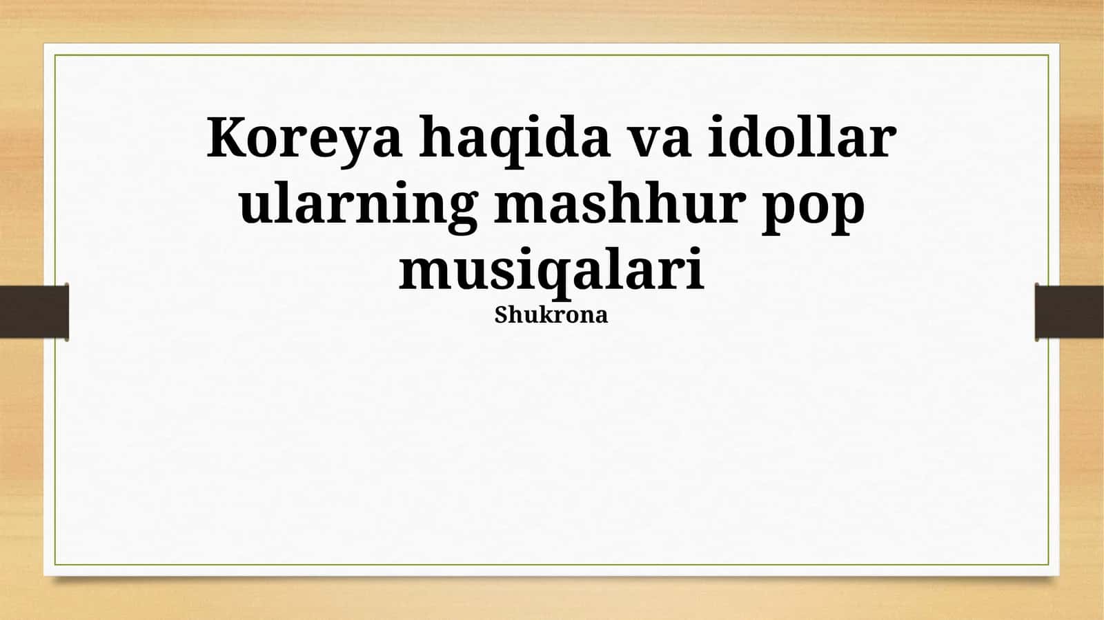 Koreya haqida va idollar ularning mashhur pop musiqalari