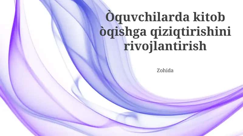 Texnologiya va o'qish