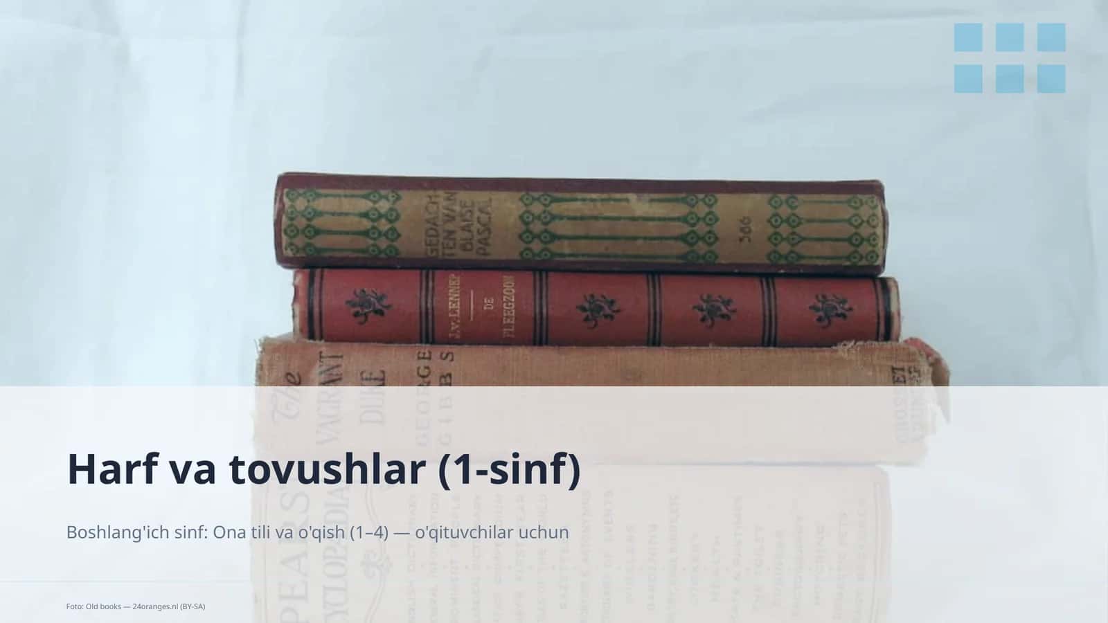 Harf va tovushlar (1-sinf)