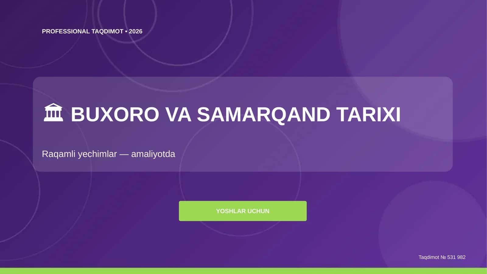BUXORO VA SAMARQAND TARIXI