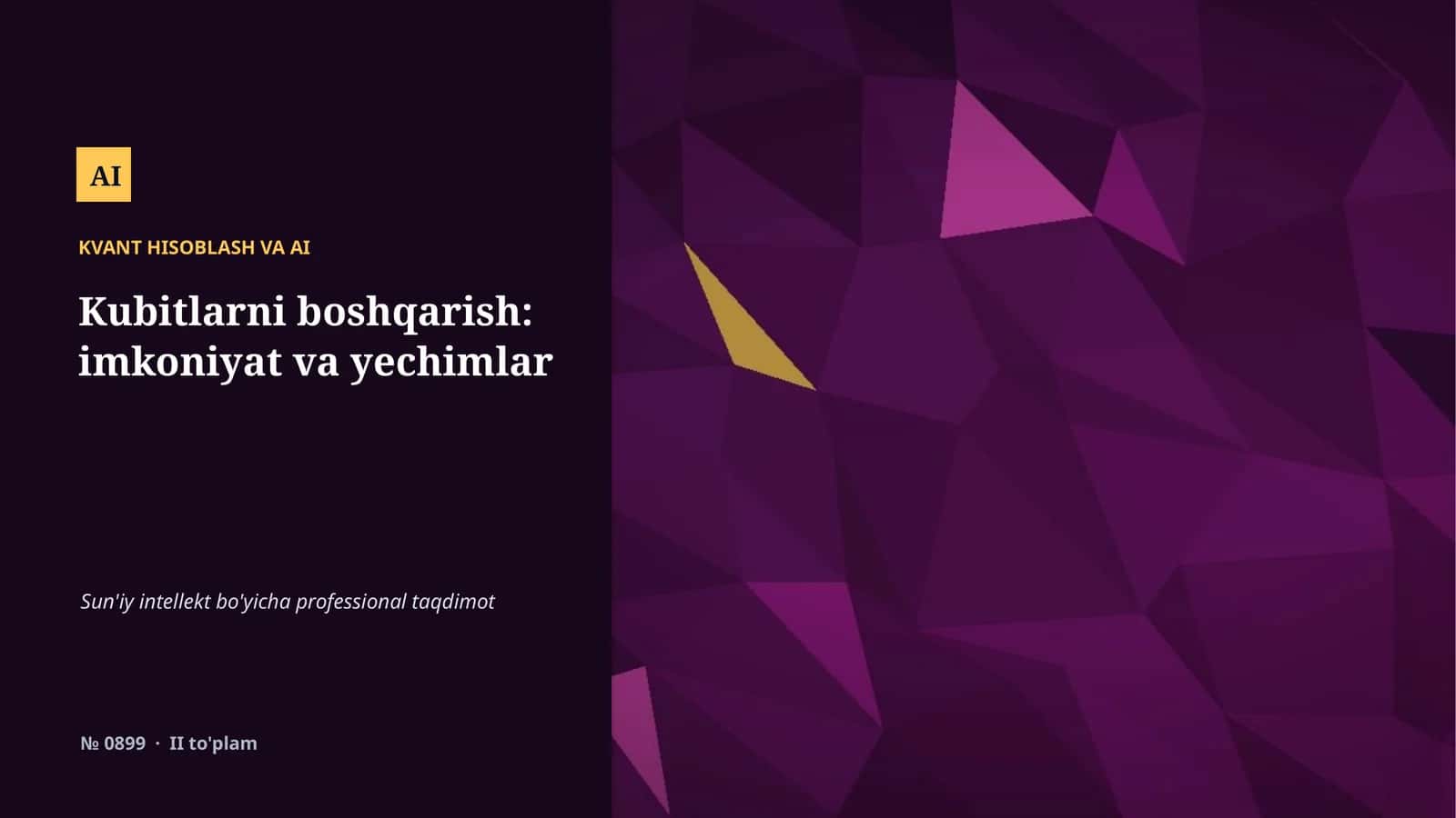 KVANT HISOBLASH VA AI