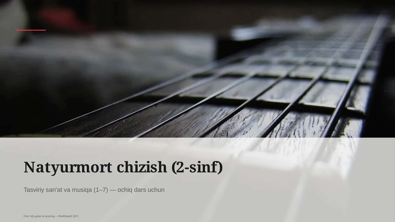 Natyurmort chizish (2-sinf)