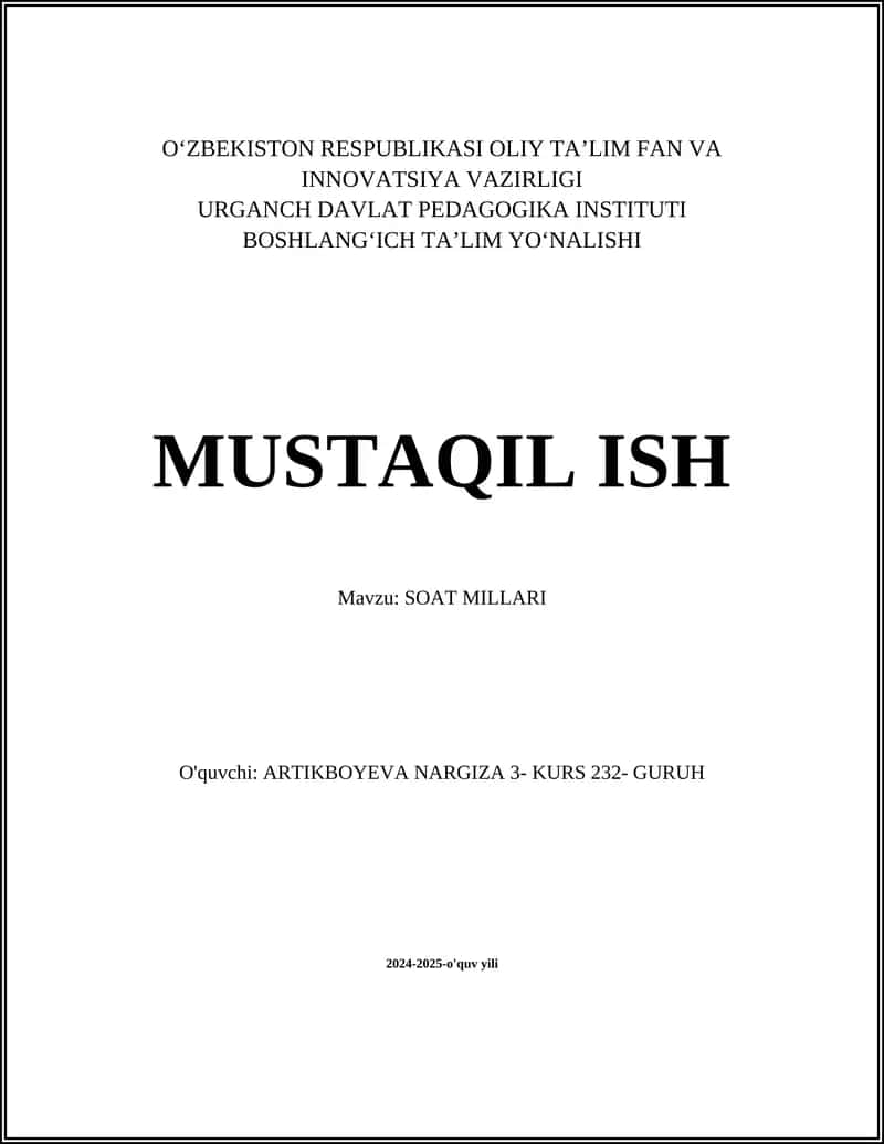 SOAT MILLARI