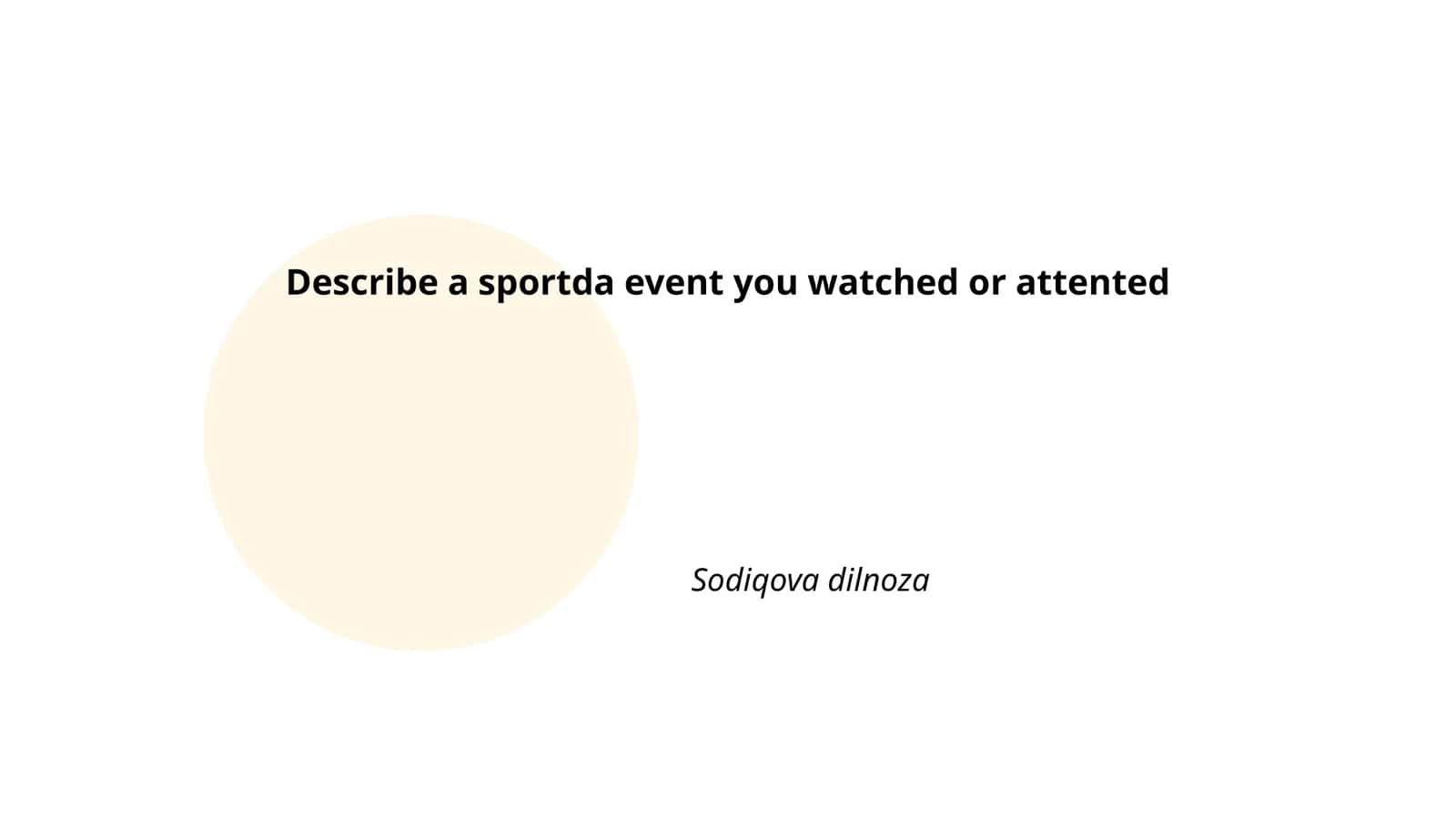 Pre-event Expectations