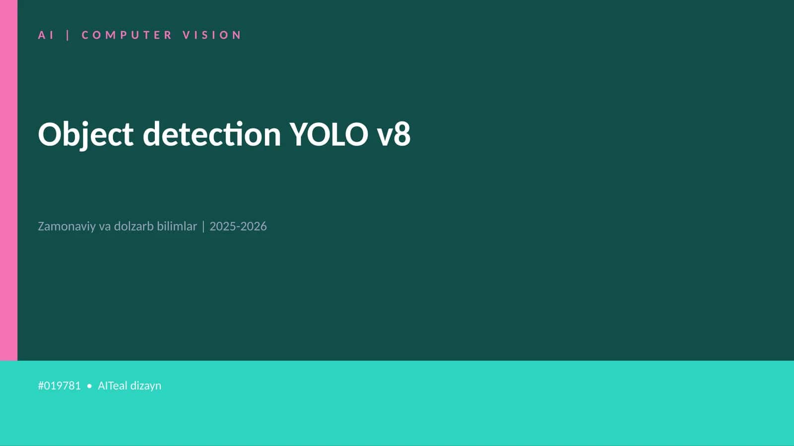 Object detection YOLO v8