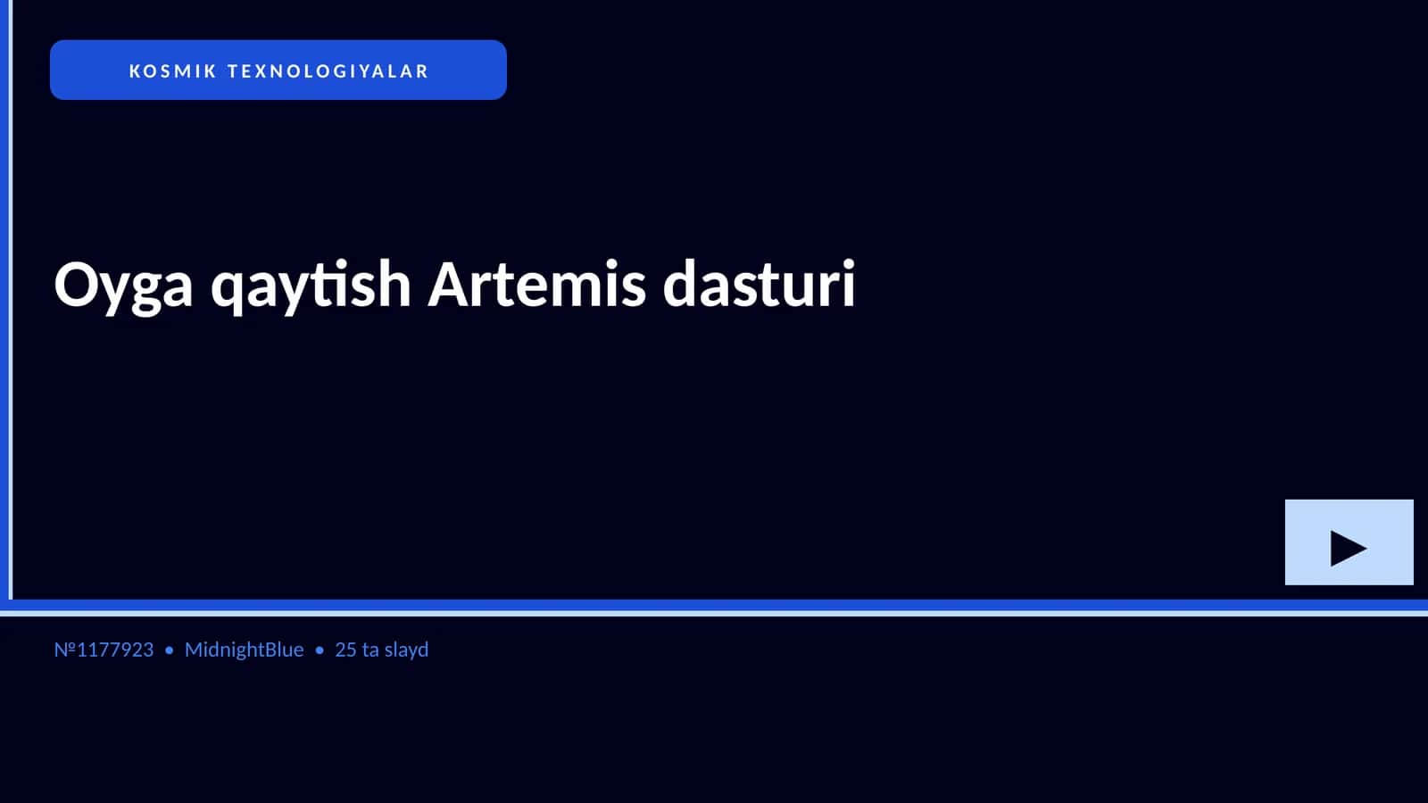Oyga qaytish Artemis dasturi