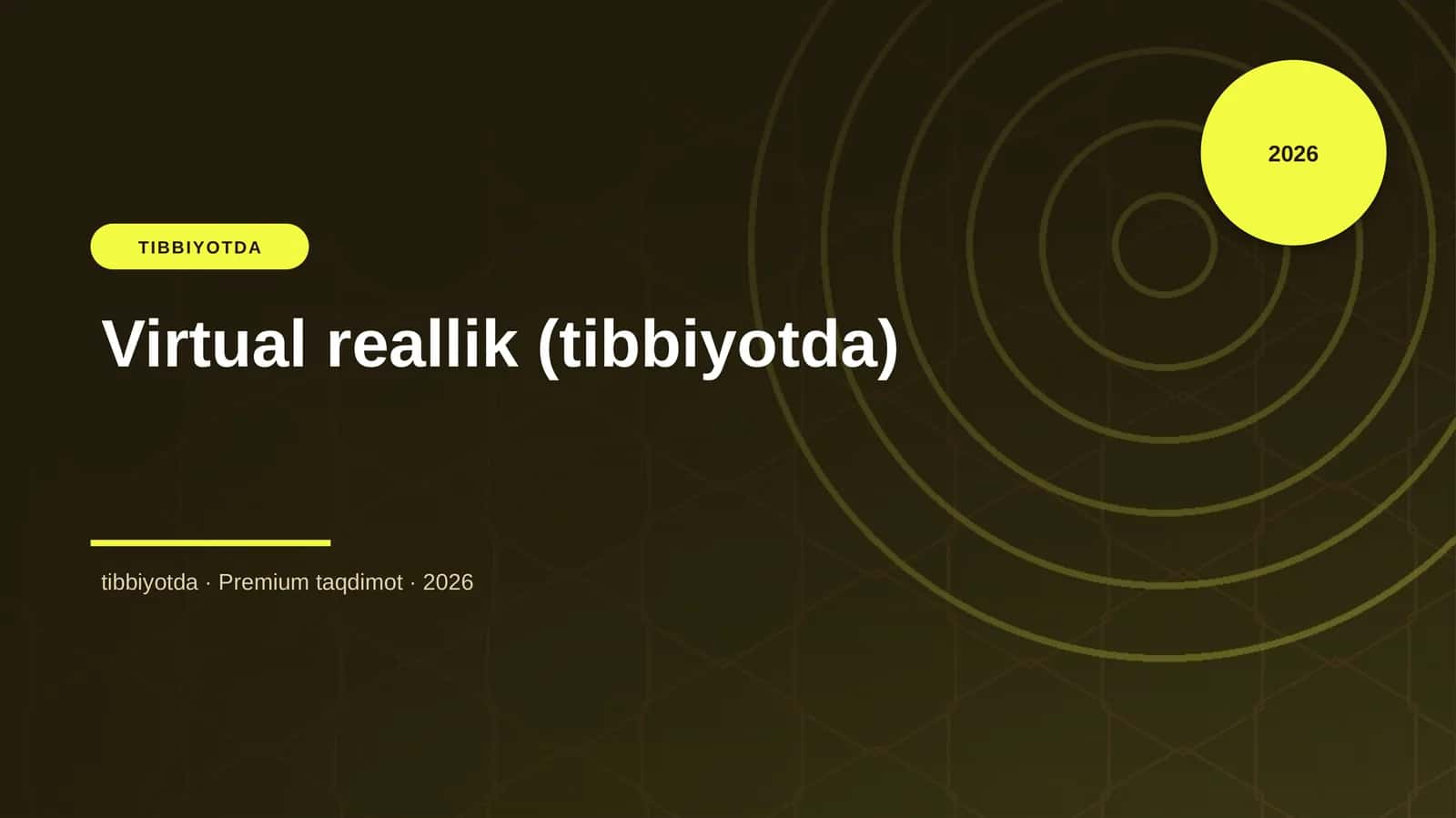 Virtual reallik (tibbiyotda)