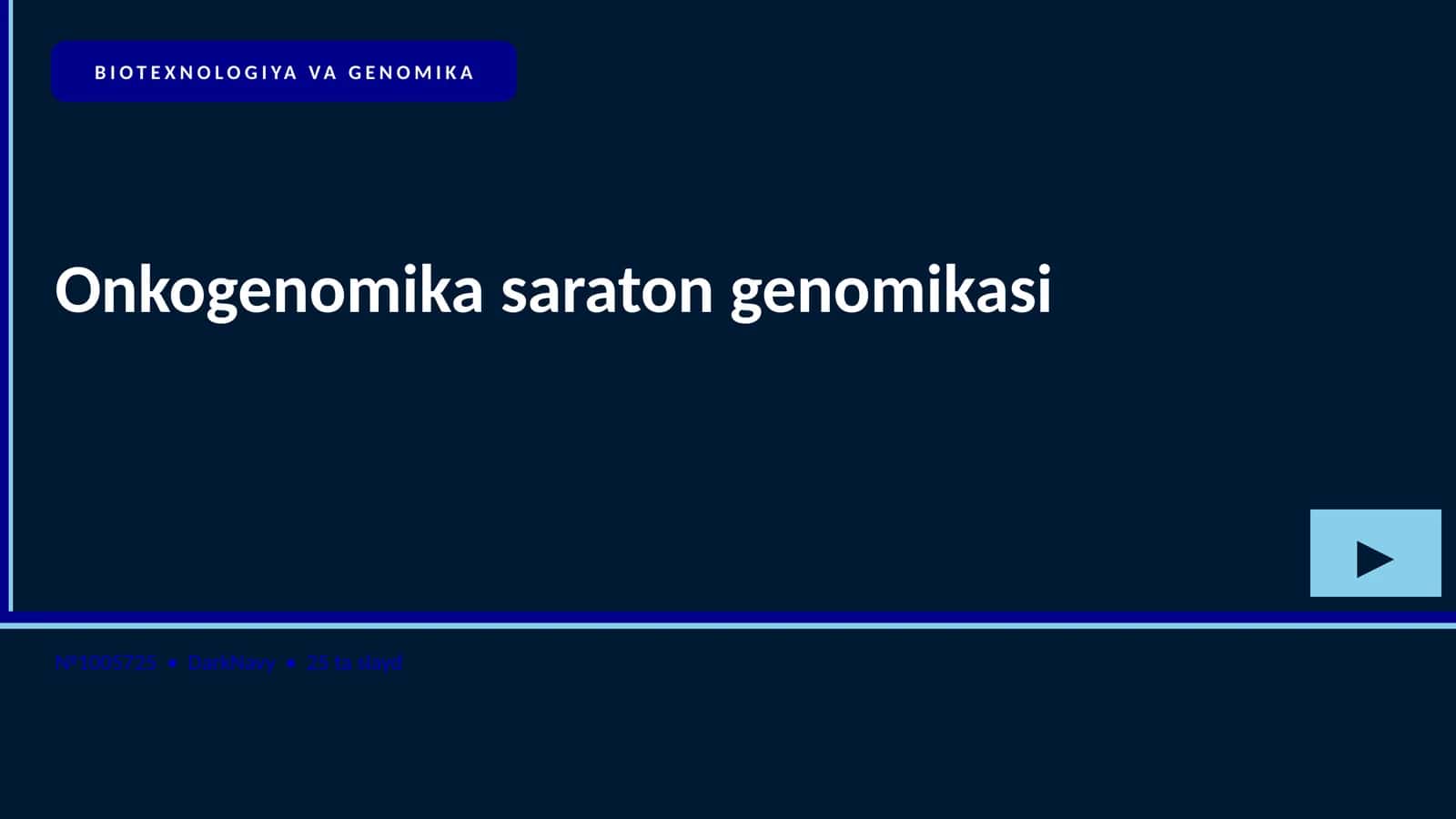 Onkogenomika saraton genomikasi