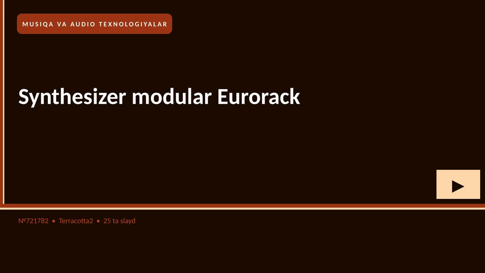 Synthesizer modular Eurorack