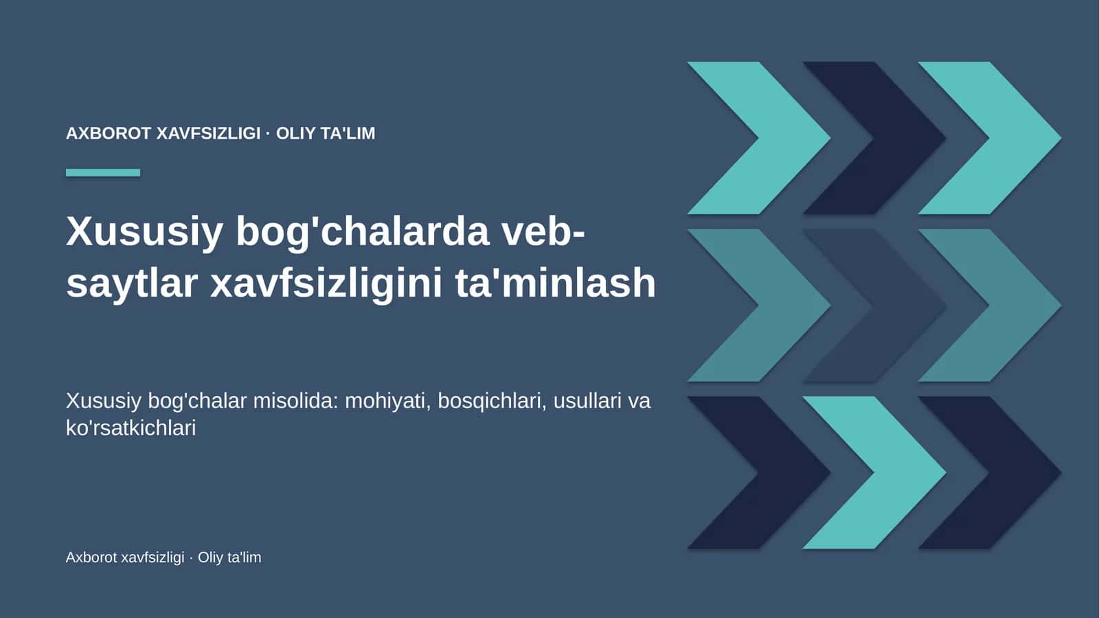 xususiy bog'chalarda veb saytlar xavfsizligini ta'minlash 9213