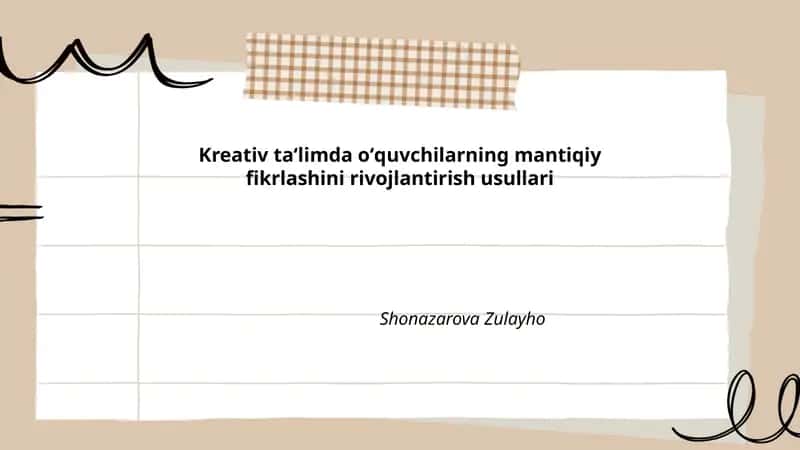 Mantiqiy tafakkur asoslari
